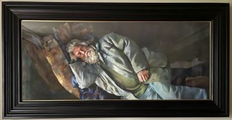 Robert Lenkiewicz (1941-2002) a large major work, oil on canvas 'Fred the Dog', Project 1 Vagrancy