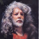 Robert Lenkiewicz (1941-2002) 'Self Portrait' singed limited edition print 444/450, 38cm x 38cm,