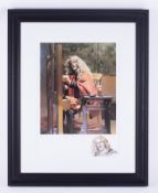 Robert Lenkiewicz (1941-2002) 'Self Portrait at Easel' a rare signed limited edition print X/XV,