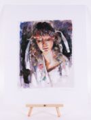 Robert Lenkiewicz (1941-2002) 'Study of Mary' signed limited edition P/P (printers proof) 18/35,