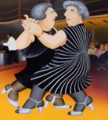 Beryl Cook (1926-2008) 'Dancing On The QE2' signed limited edition print 67/300, 74cm x 67cm, framed