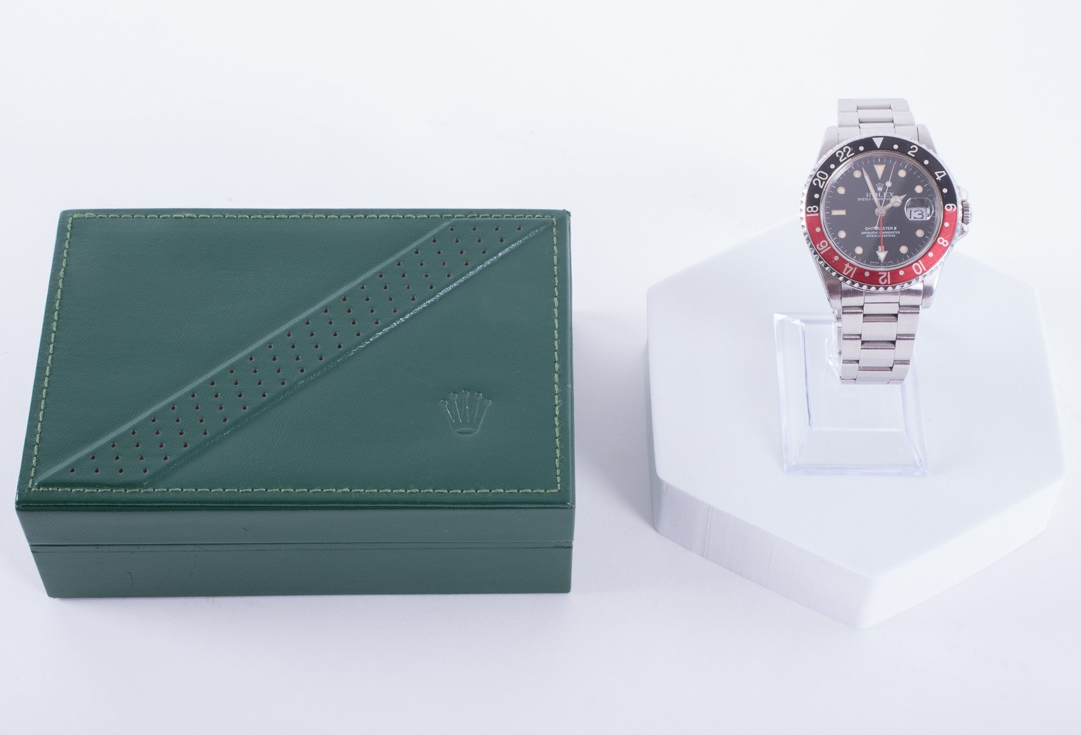 Rolex, a stainless steel automatic Rolex Oyster Perpetual Date GMT-Master II, 1989, 16710, - Bild 7 aus 7