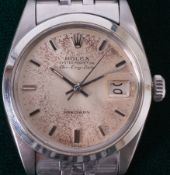 Rolex, a gents 1960's Air King Date, stainless steel automatic wristwatch, with original