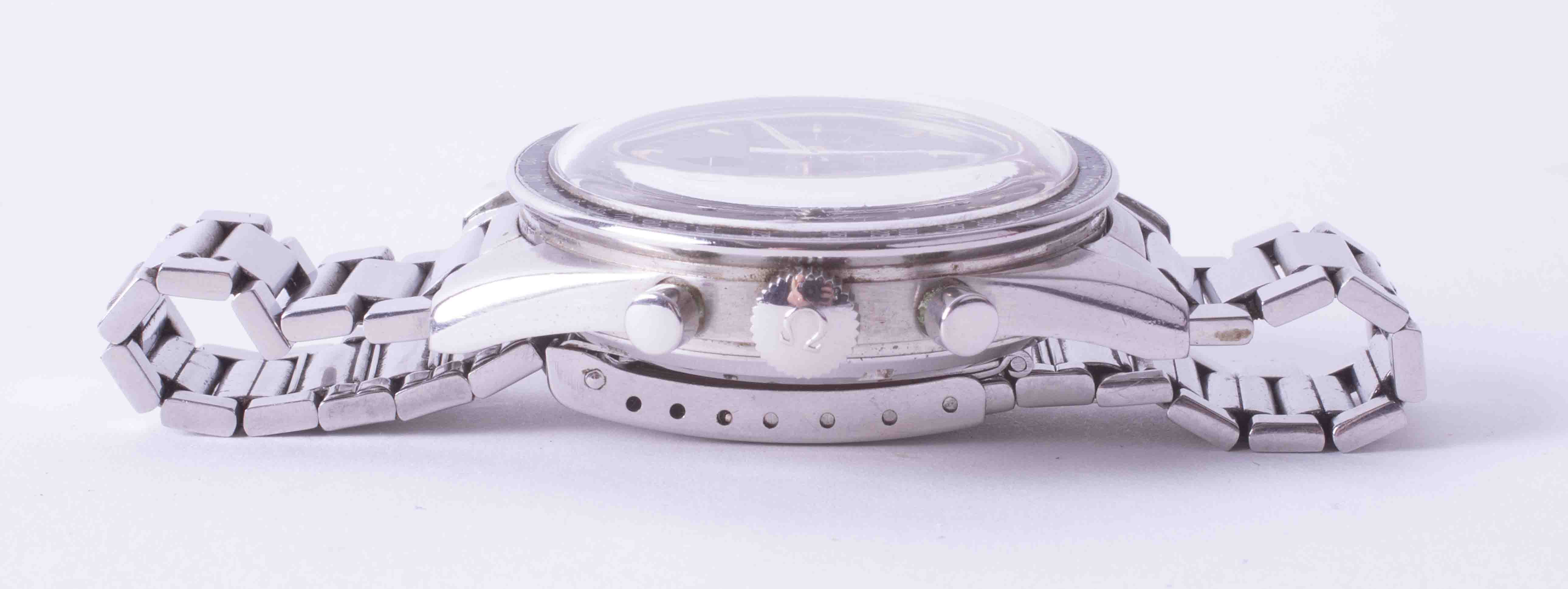 Omega Speedmaster chronograph, a rare circa 1961/2, gent's stainless steel manual wind wristwatch, - Image 6 of 7