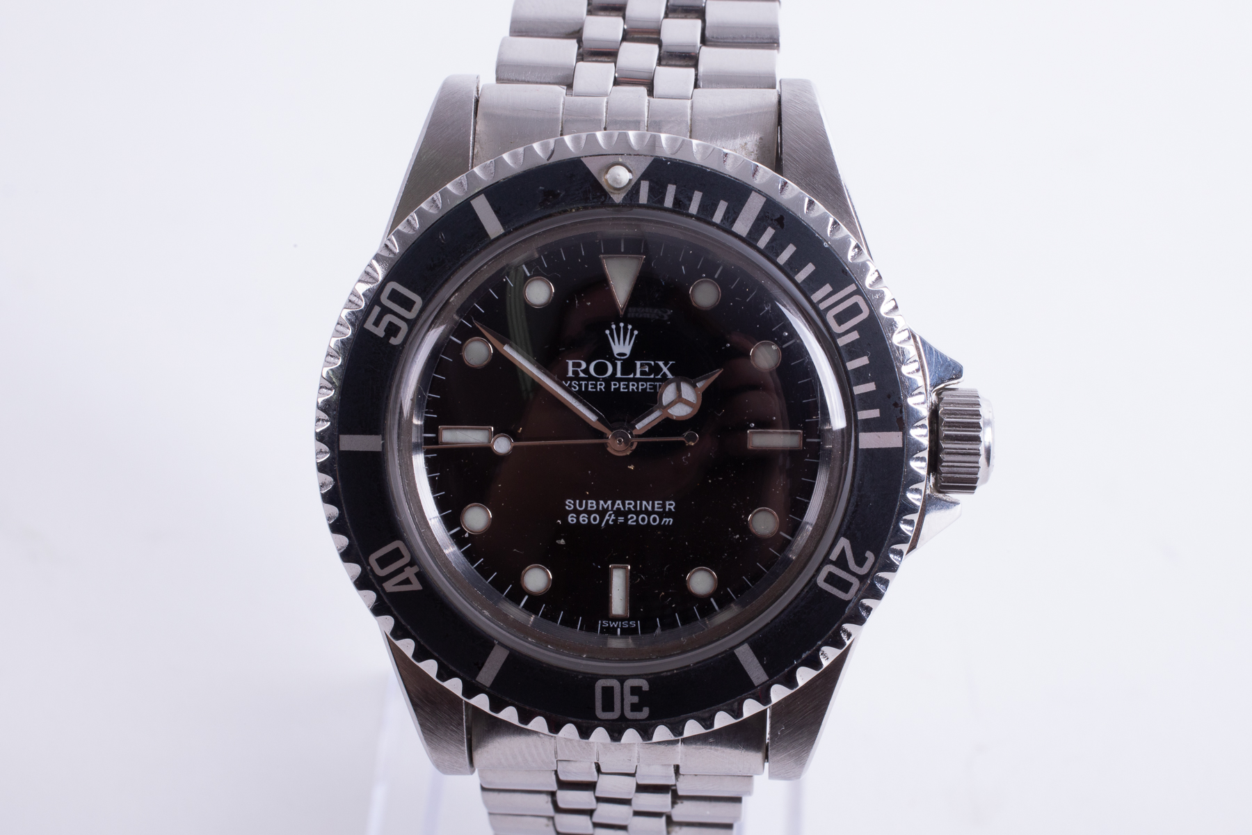 Rolex, a gent's stainless steel automatic 1976 Rolex Oyster Perpetual Submariner, 5513, serial