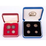 Two Maundy coin sets, George IV, 1835, also George V 1930 (2).