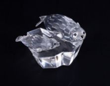 Swarovski Crystal Glass, Annual Edition 1991 'Save Me - Seals', (not with correct inside packaging),