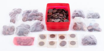 A large collection of pre-decimal coinage mainly Pennies, Half Pennies, and Farthings etc.
