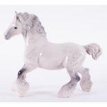 A Beswick 'Dapple Grey' shire horse.