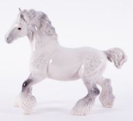 A Beswick 'Dapple Grey' shire horse.