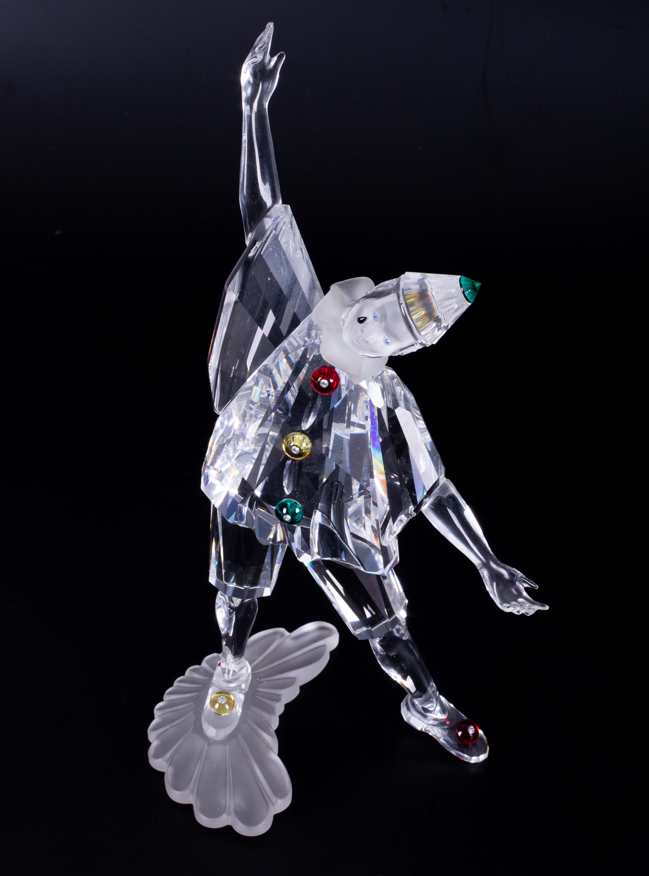 Swarovski Crystal Glass, 'Masquerade - Harlequin, Columbine signed and dated 2001, - Image 2 of 4