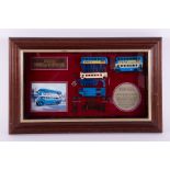 Matchbox Models of Yesteryear, a framed boxed limited edition No.07386 'Leyland Titan TD1'.