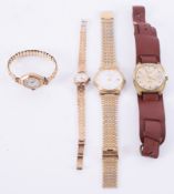 A small collection of watches to include a gents quartz Rotary wristwatch, a Montine date hand