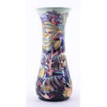 A Moorcroft 'Martinique' vase of waisted form with flared rim, limited edition, trial piece vase,