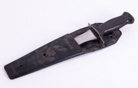 A French/Italian divers knife, the case marked Spirodag, overall length 32cm.