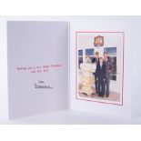 Royalty Interest, a 1997 Christmas card signed by King Charles III, dated 1997 with envelope