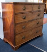 A 19th century chest of drawers, height 98cm.