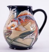A Moorcroft jug 'Queit Waters', dated 2002, height 15cm, boxed.