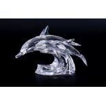 Swarovski Crystal Glass, Annual Edition 1990 'Lead Me - Dolphins' (not with correct inside