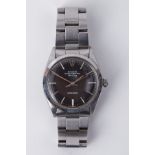 Rolex, a gents stainless steel Air-King Precision wristwatch with black dial, beton
