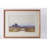 F.J.Widgery (1861-1942) signed watercolour 'Links Tor', receipt dated 1992 on reverse, framed and