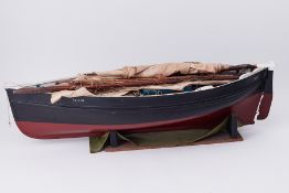 A model of a Penzance Lugger, PZ 207, length approx 100cm. This Lot comes with a letter from the