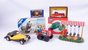 A mixed collection comprising tin plate toys, Corgi, Days Gone etc, approx. 20.