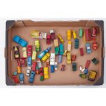 Collection of 49 assorted small diecast models, mostly commercial vehicles, including Matchbox BP