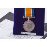 British War Medal to Paymaster Sub Lieutenant Arthur Gilbert UNDERWOOD RNR. WW1 service on HM