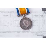 British War Medal to Paymaster Sub Lieutenant Claude Lindsay THOMSON, son of Sarj Maj Gen Sir George