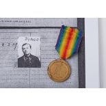 Victory Medal to AB Thomas WOODS RNVR. Briefly Royal Navy Division before seeing sea service on