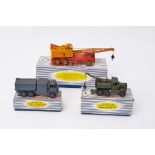 Three boxed Dinky Super Toys, a 661 recovery tractor, 642 pressure refueler and 972 20 ton lorry