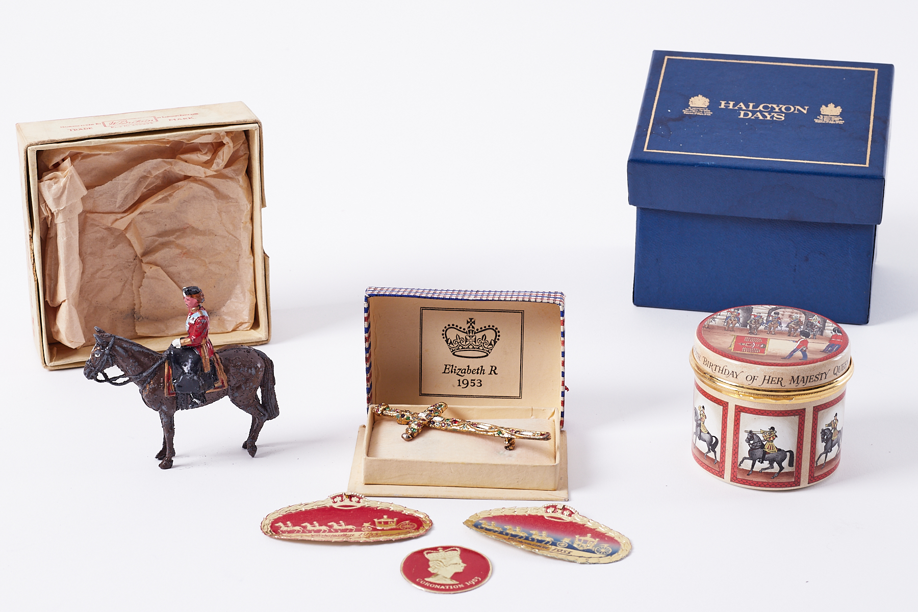 Halcyon Days limited edition 60th Birthday Queen Elizabeth II boxed together with a 1953