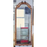 A gilt framed mirror, mid 20th century, 117cm long.