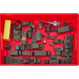 Collection of 35 military Dinky diecast models, including Jeeps, Trucks, Tanks, Military