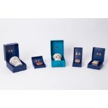 A collection of four Royalty Halcyon Days boxes including Prince Andrew & Sarah Ferguson, Prince