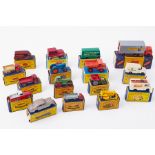 A collection of 16 boxed Matchbox vehicles, mostly commercial vehicles, (all boxed).