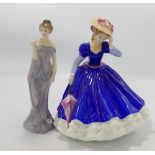 Royal Doulton lady figures Mary: HN3375 together with Harmony HN2824 (2)