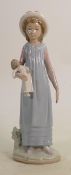 Lladro 5045 Girl with Doll: height 29cm