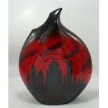 Large Peggy Davies Ceramics Vase The London Skyline: height 31cm