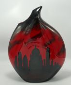 Large Peggy Davies Ceramics Vase The London Skyline: height 31cm
