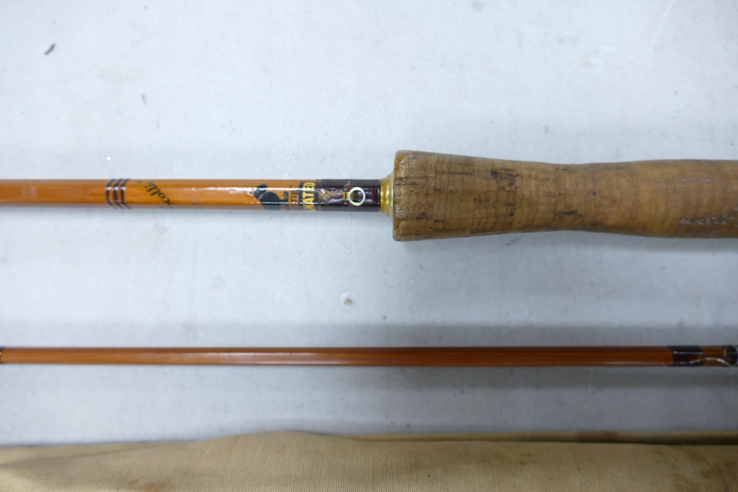 Two Vintage Split Cane Fishing Rods to include: 2 Piece Lee Black Prince & J.S Sharpe 2 piece The - Image 6 of 6