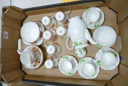 A mixed collection of items to include: Bell & Grafton China Floral decorated tea ware
