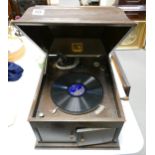 HMV His Master Voice Table Top Gramophone: