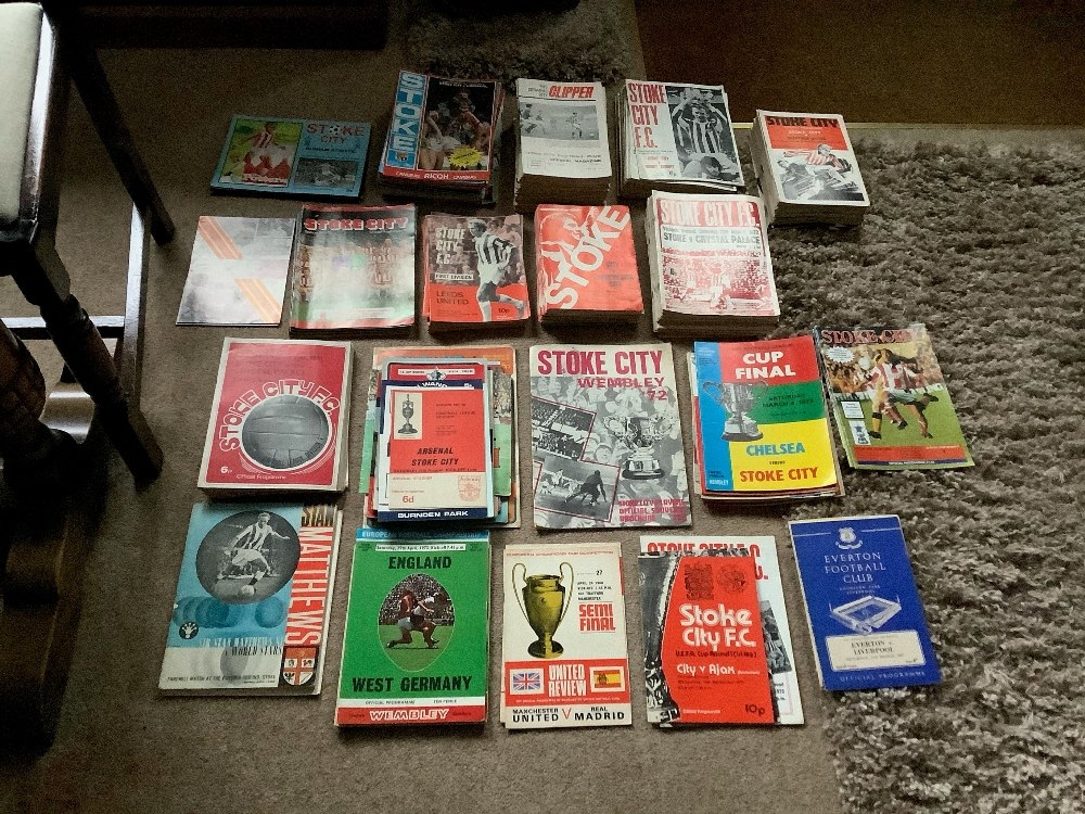 A very large collection of Stoke City & International Football programmes dating from the 1960's & - Image 5 of 13