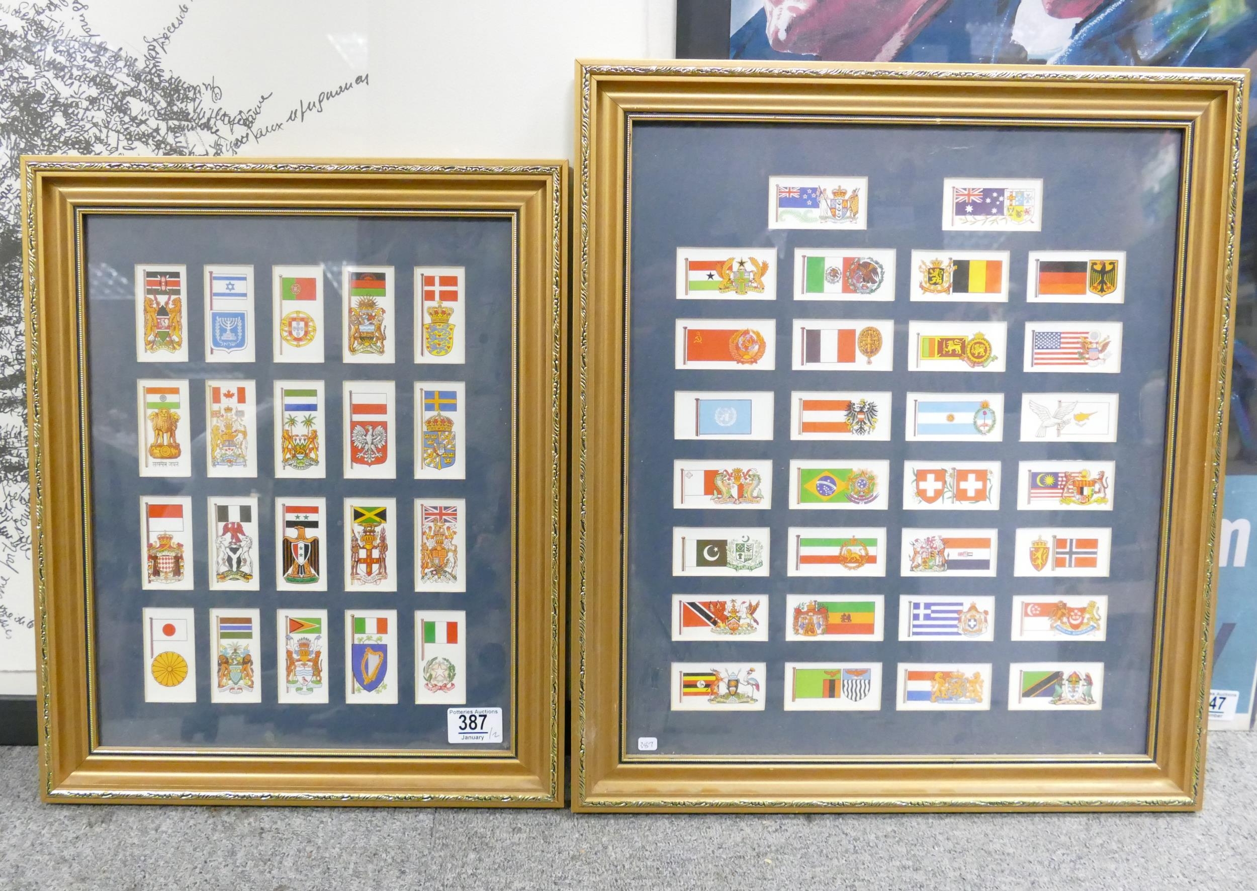 Two Framed Brooke bond Flags of thw World Cigarette Card Sets(2) - Bild 2 aus 2