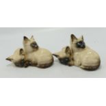 Beswick Siamese Kittens 1296 x 2(2):