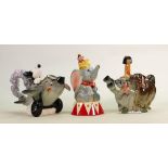 Limited Edition Paul Cardew Disney Novelty Teapots: Aviator Mickey, Jungle Book & Dumbo & the