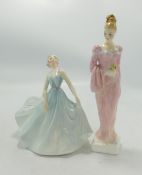 Two Royal Doulton Figurines - Daphne HN2268 & Pirouette HN2216