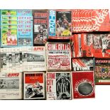 A very large collection of Stoke City & International Football programmes dating from the 1960's &